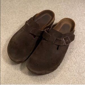 Brown Birkenstocks - Boston Soft Footbed
